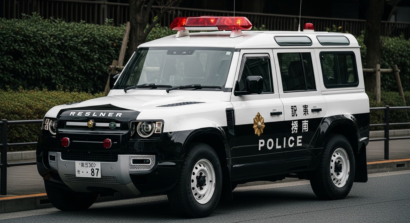 ランドローバーディフェンダ―パトロールカー | の人気AIイラスト・グラビア