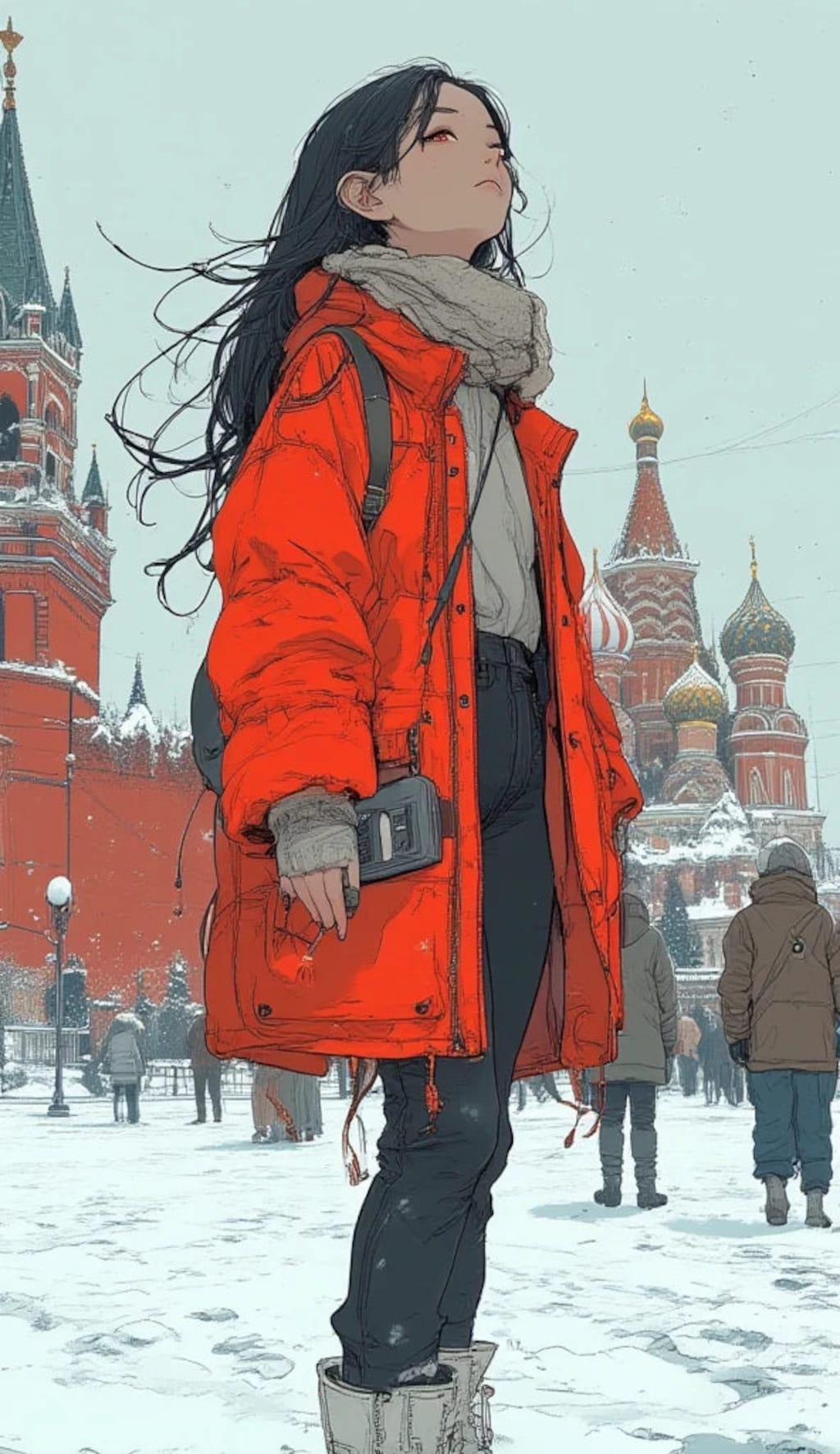 極寒の地でも推しは可愛い！モスクワ×アニメ女子の魅惑のポートレート集