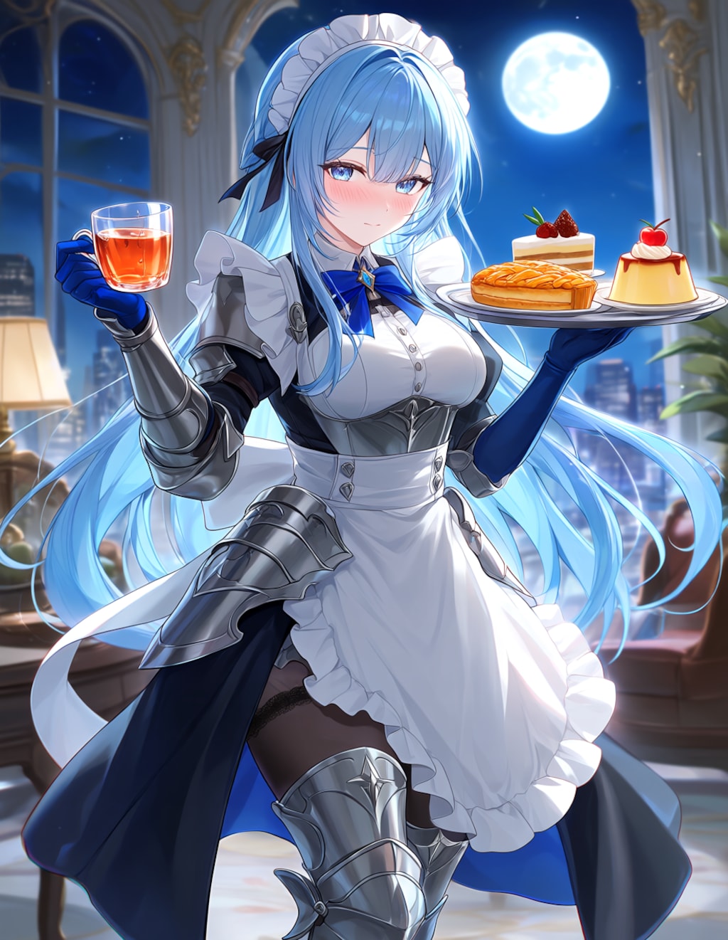 アーマーメイドのラピスさん(PixAI版)