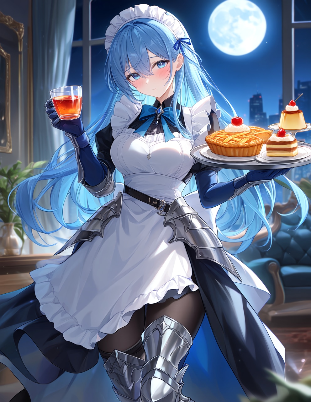 アーマーメイドのラピスさん(PixAI版)