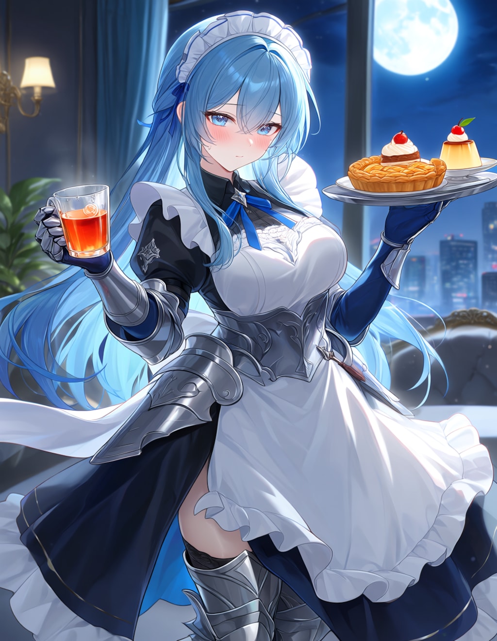 アーマーメイドのラピスさん(PixAI版)
