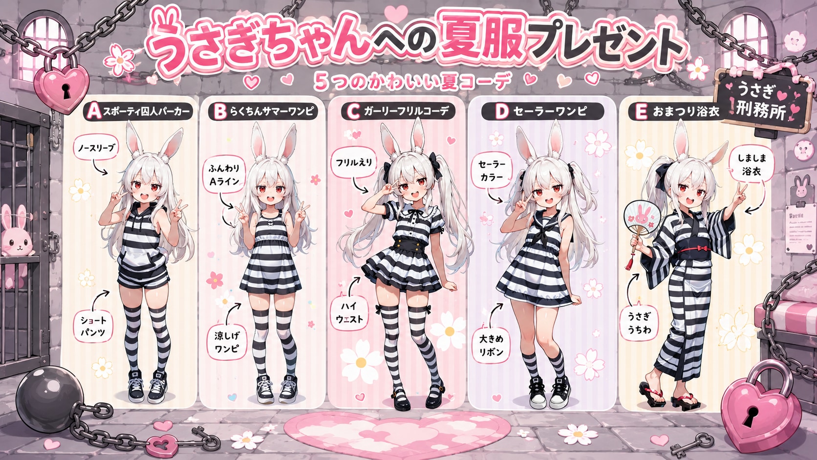 cyan motoさんちのうさぎちゃんへ夏服をプレゼントしますた！