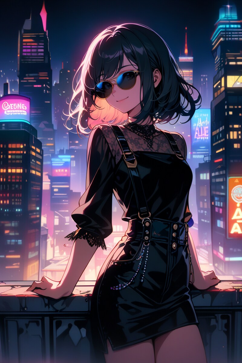 都会の光 | の人気AIイラスト・グラビア