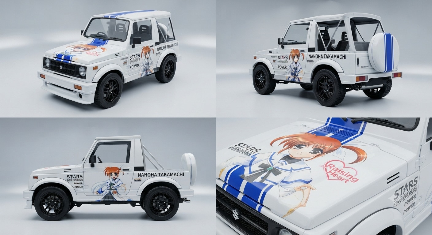 高町なのは痛車ジムニー | の人気AIイラスト・グラビア