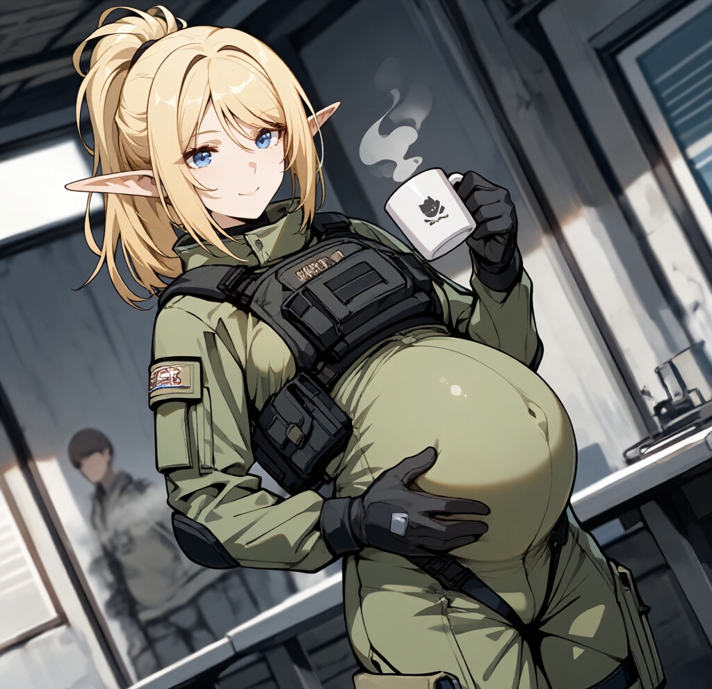 異世界ミリタリー妊婦シリーズその１４１ | の人気AIイラスト・グラビア