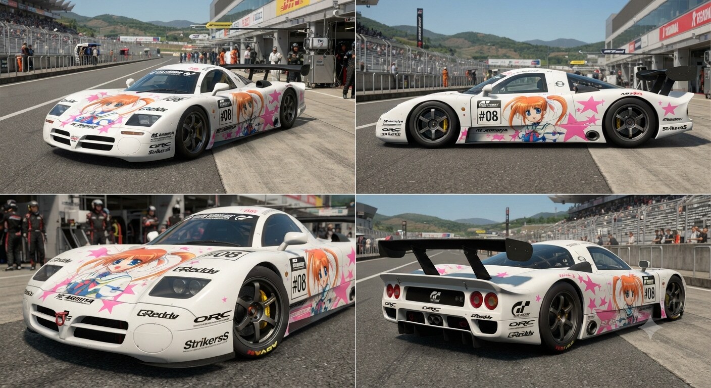 高町なのは痛車R390GT1 | の人気AIイラスト・グラビア