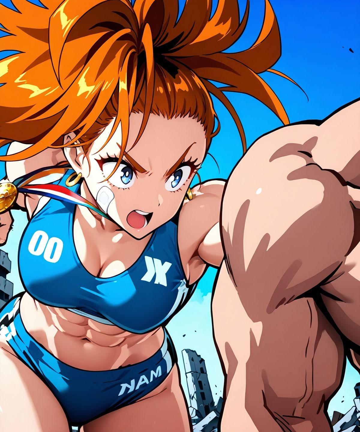 頭を掴まれる主将ミズキ