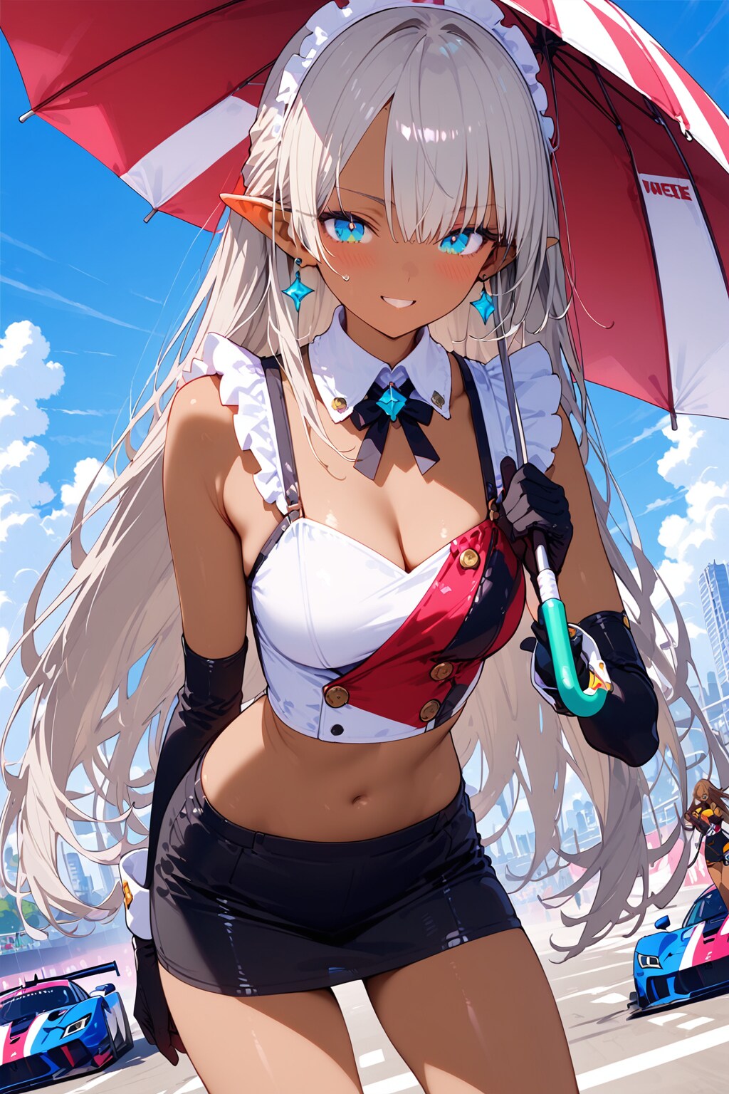 レースクイーンの練習11