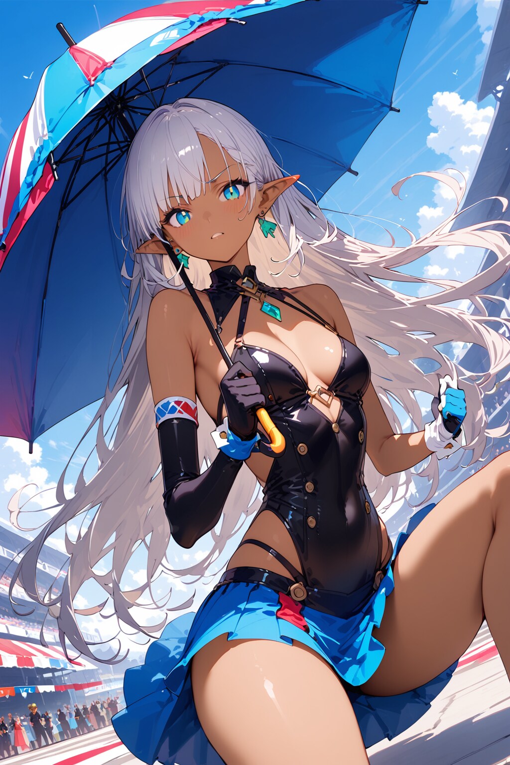 レースクイーンの練習11
