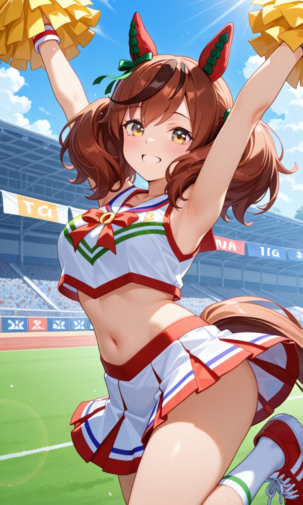 一所懸命応援してくれるネイチャさん