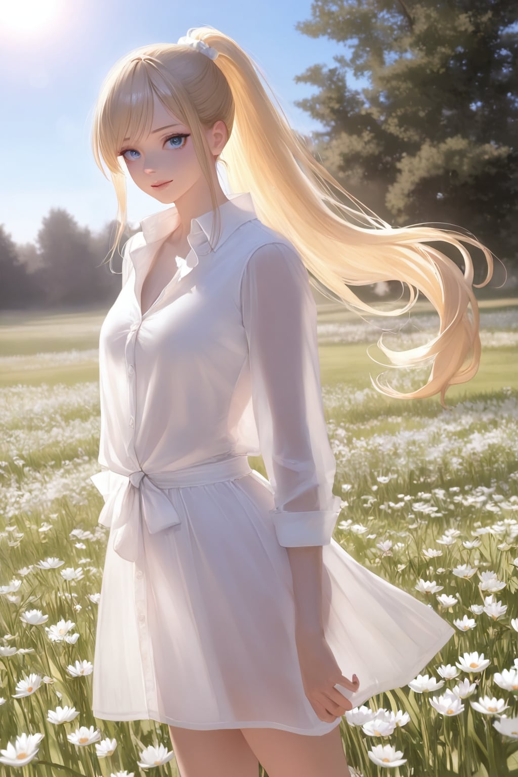 ポニーテールのブロンドさん | の人気AIイラスト・グラビア