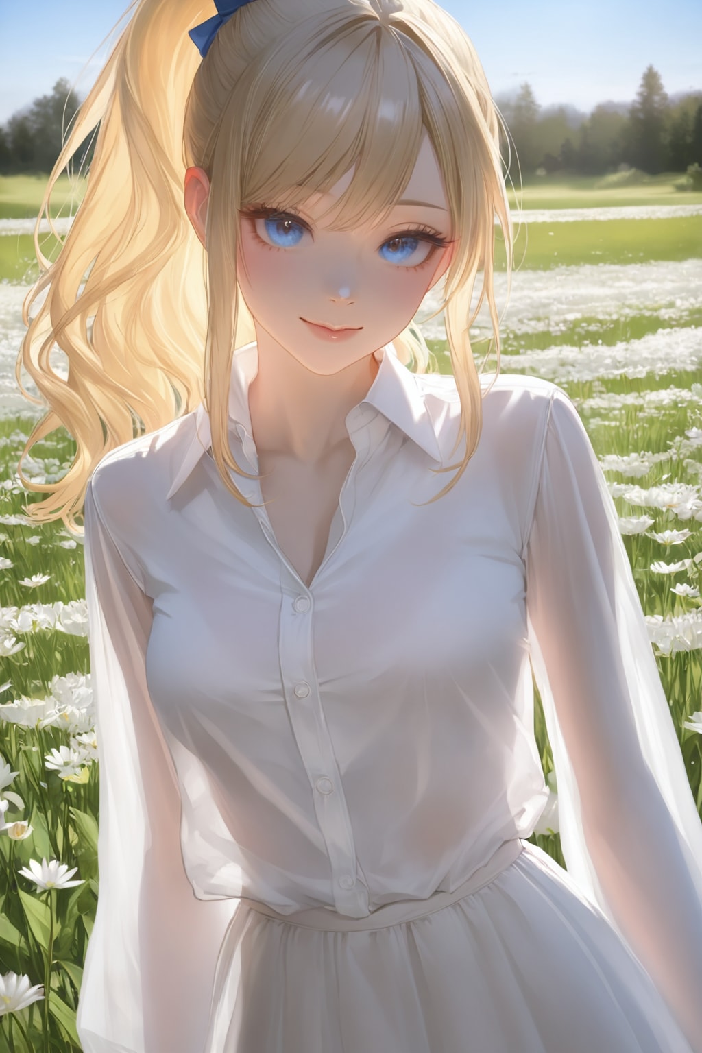 ポニーテールのブロンドさん