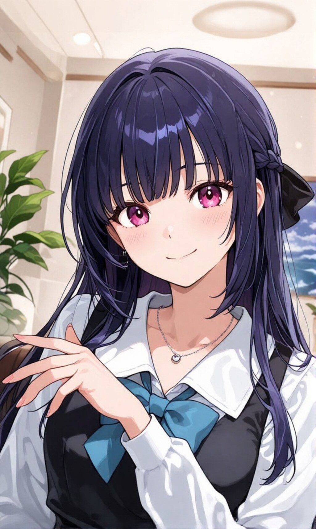 今日も1日 お疲れ様でした。制服のお姉さん