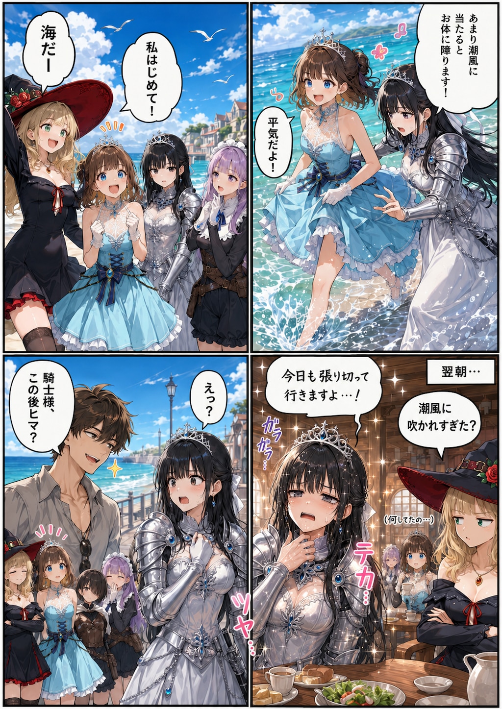 リゾートでテカる騎士　他