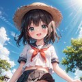 セーラー服で水遊び 3枚目