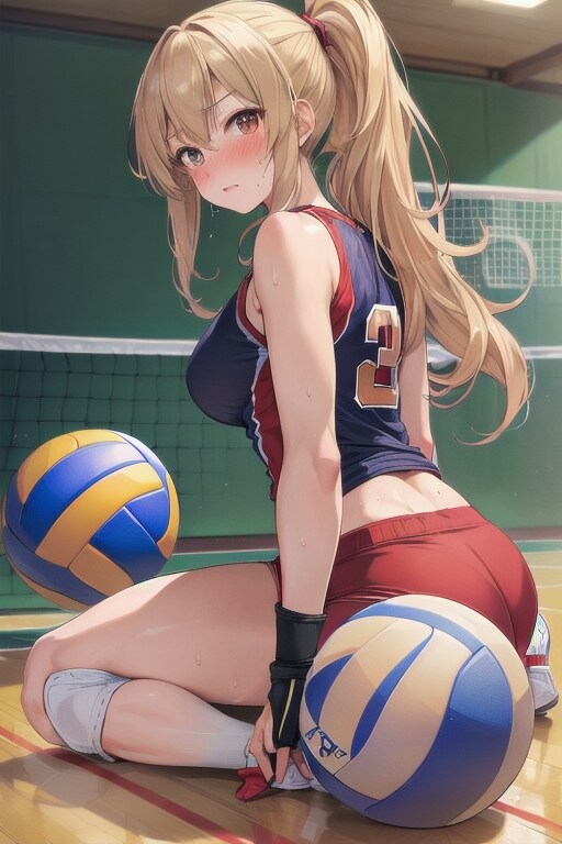 見返りバレー女子