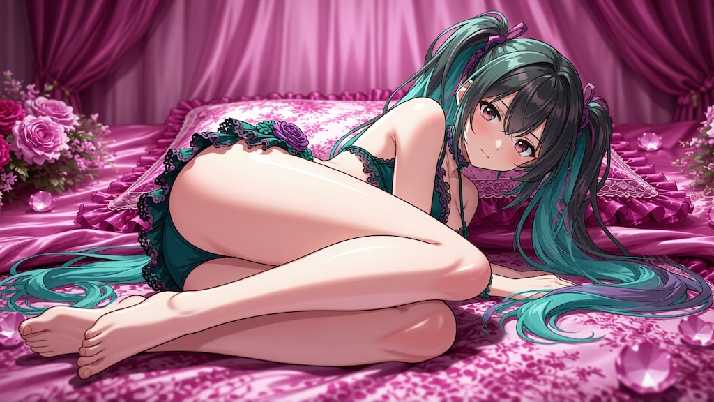 黒髪少女と水着　その7-4