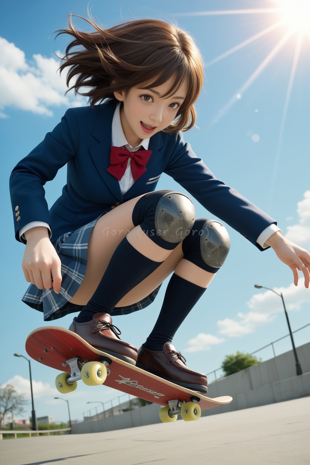 スケボーの朝練(実写化)