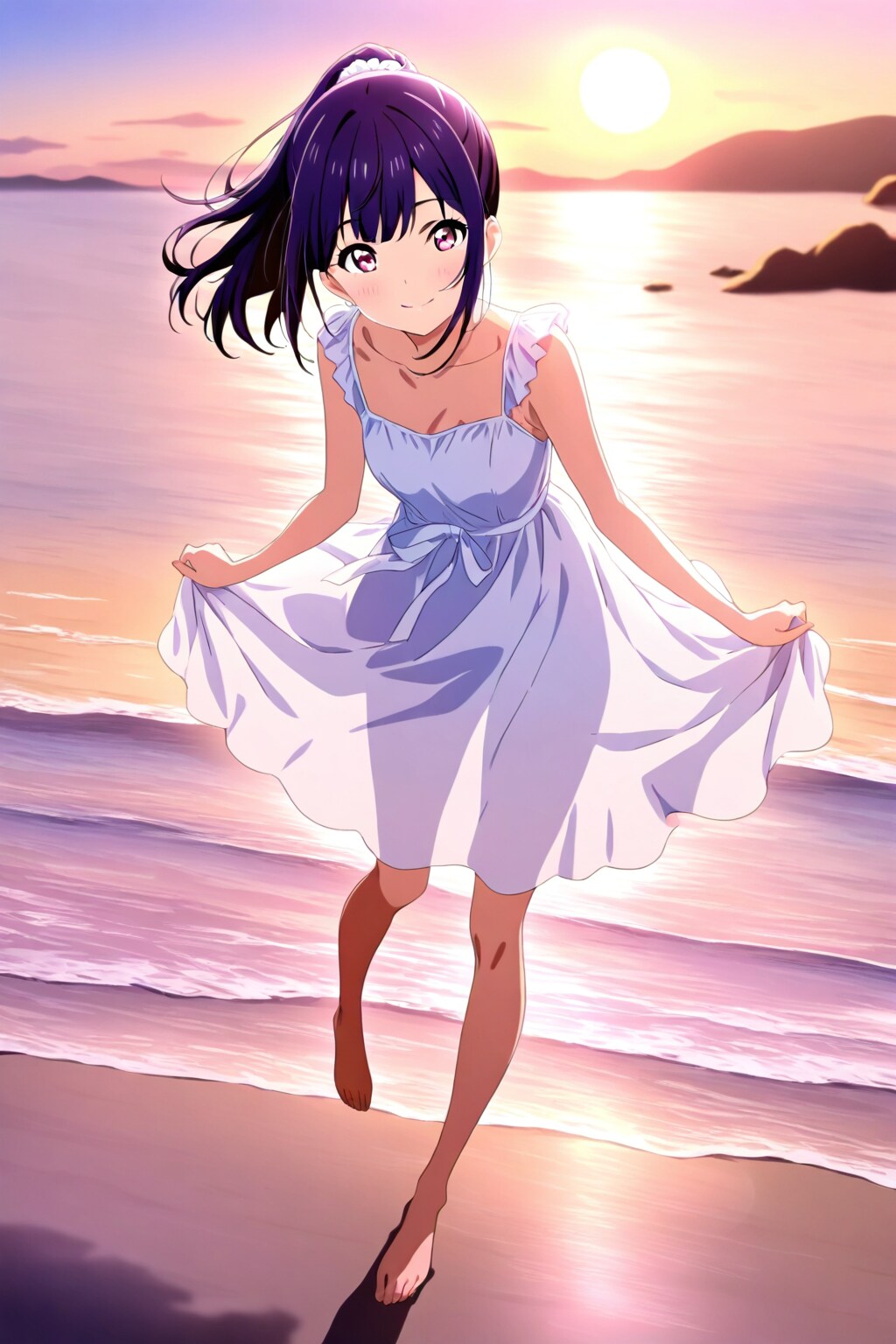 サンセット・ビーチ | の人気AIイラスト・グラビア