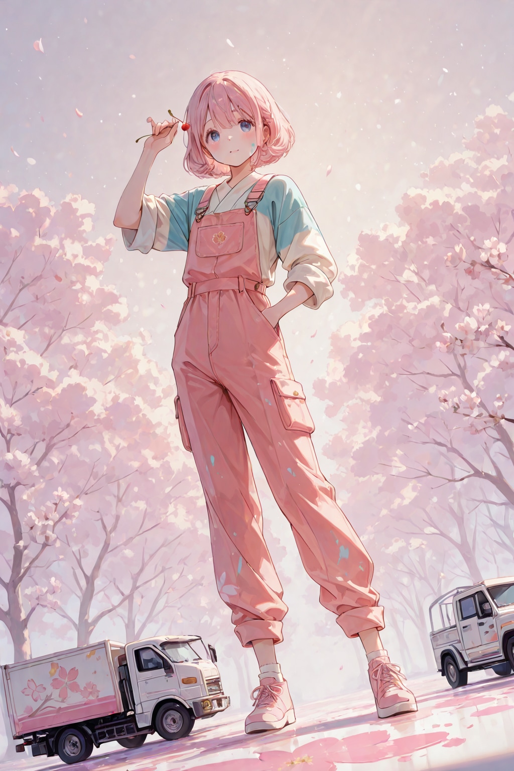 少女とトラック