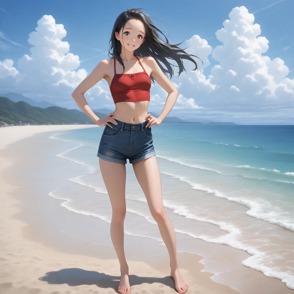 デニムでショーパン