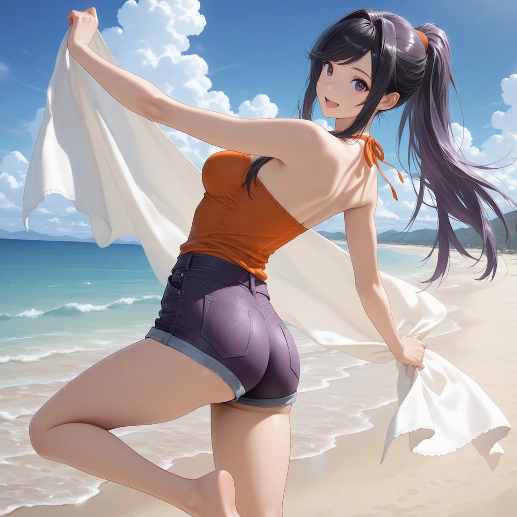 デニムでショーパン