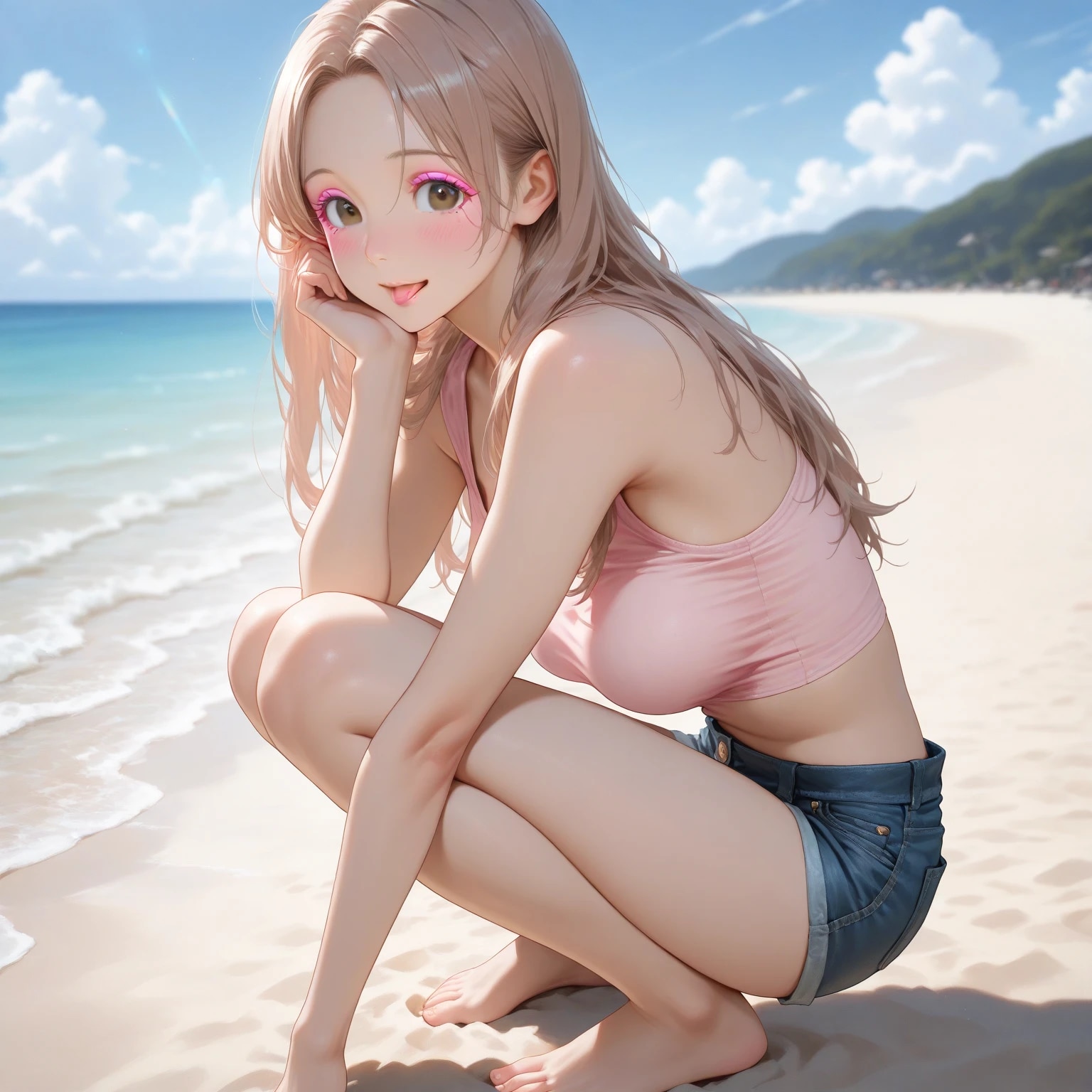 デニムでショーパン