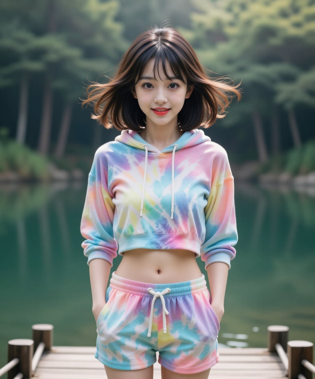 へそ出しパーカー