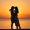 夕陽のシルエット 2枚目