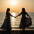 夕陽のシルエット 5枚目
