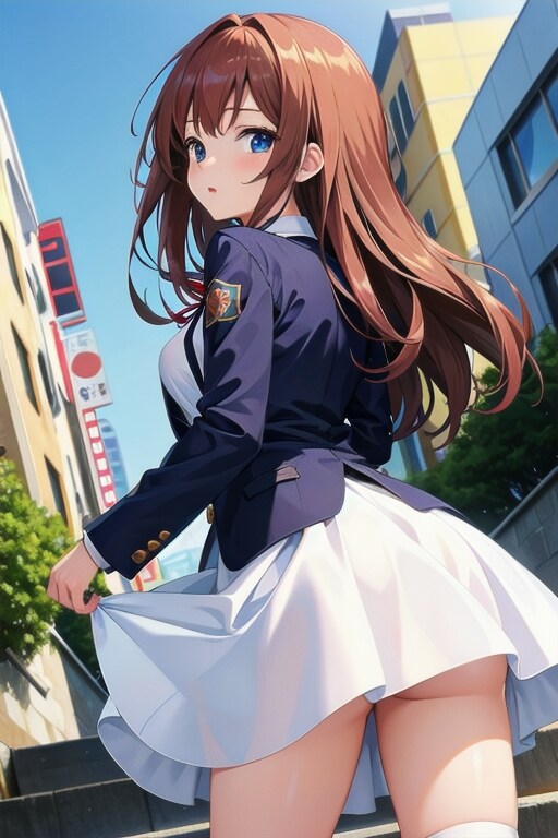 見えそで見えない街の階段💧