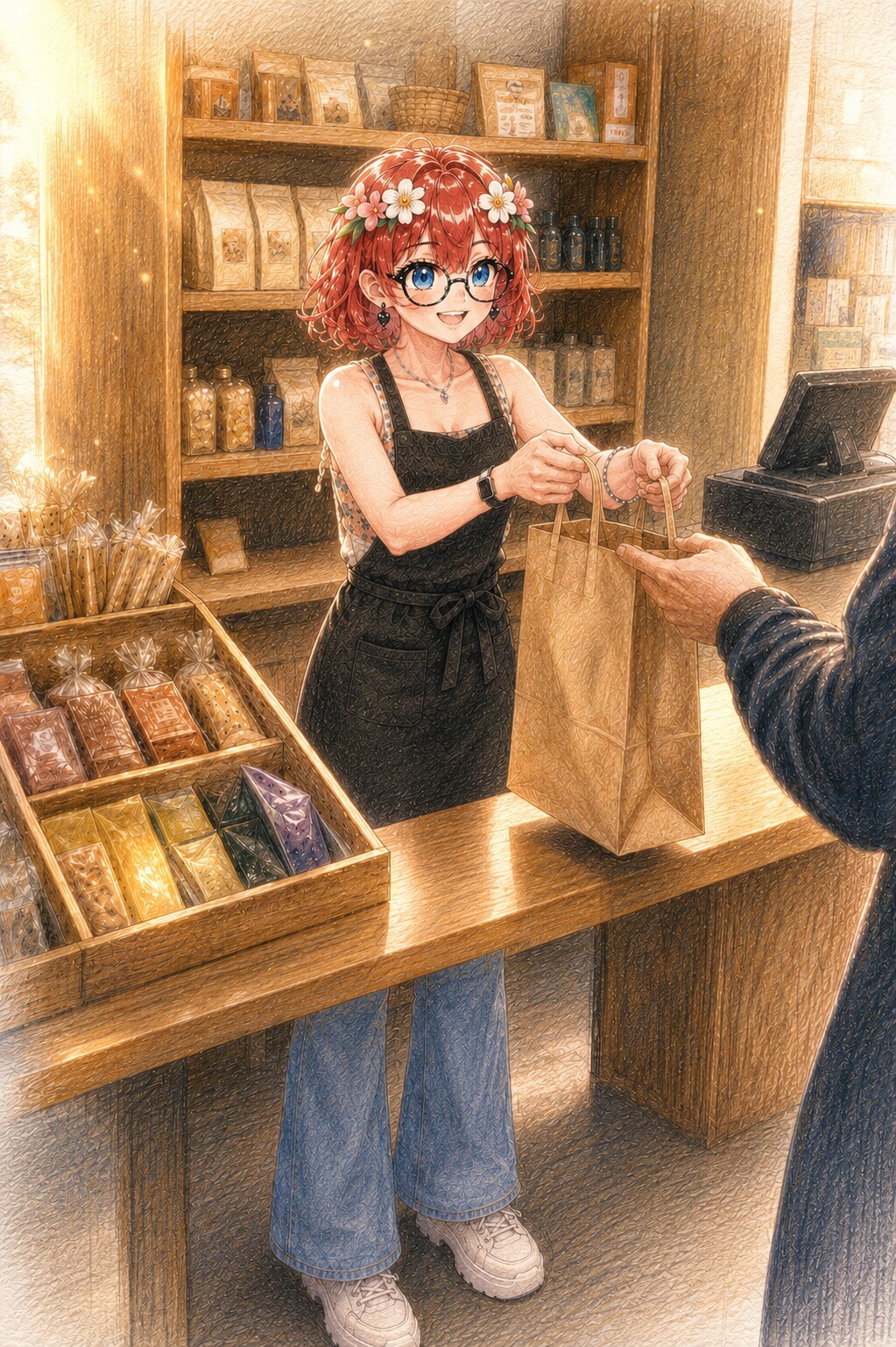 ありがとうございました、またお越しください♪