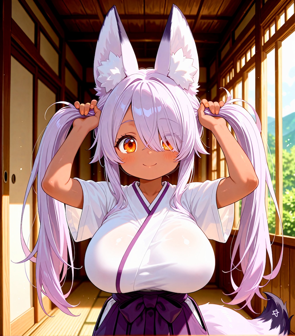 うちの子手ツインテ