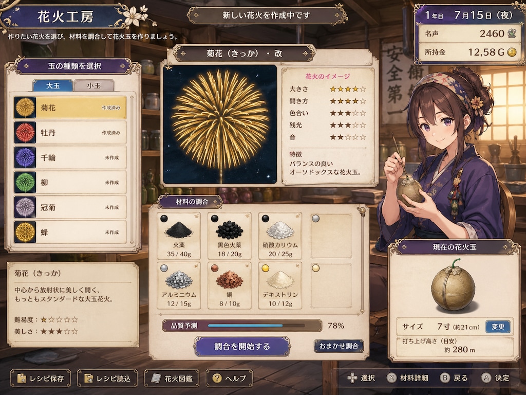 花火工房　～想い結ぶ夜空の彩り～