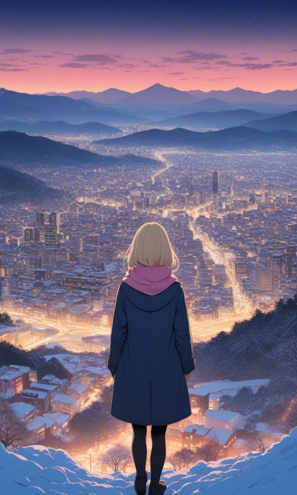 眺望絶佳(冬・黄昏時)(3)