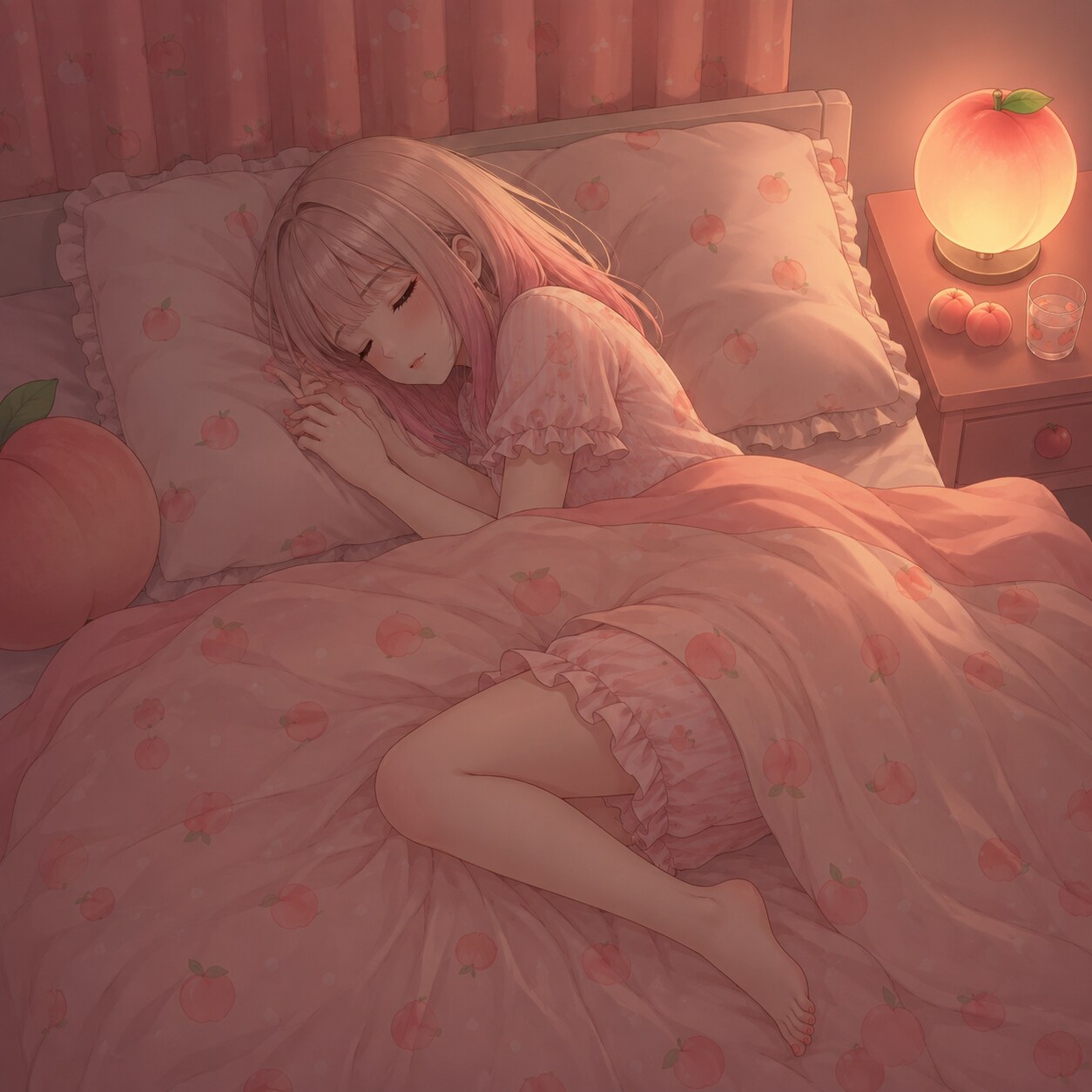 おやすみ🌙（ピーチちゃん）