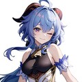へそ出し甘雨 9枚目