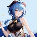 へそ出し甘雨 5枚目
