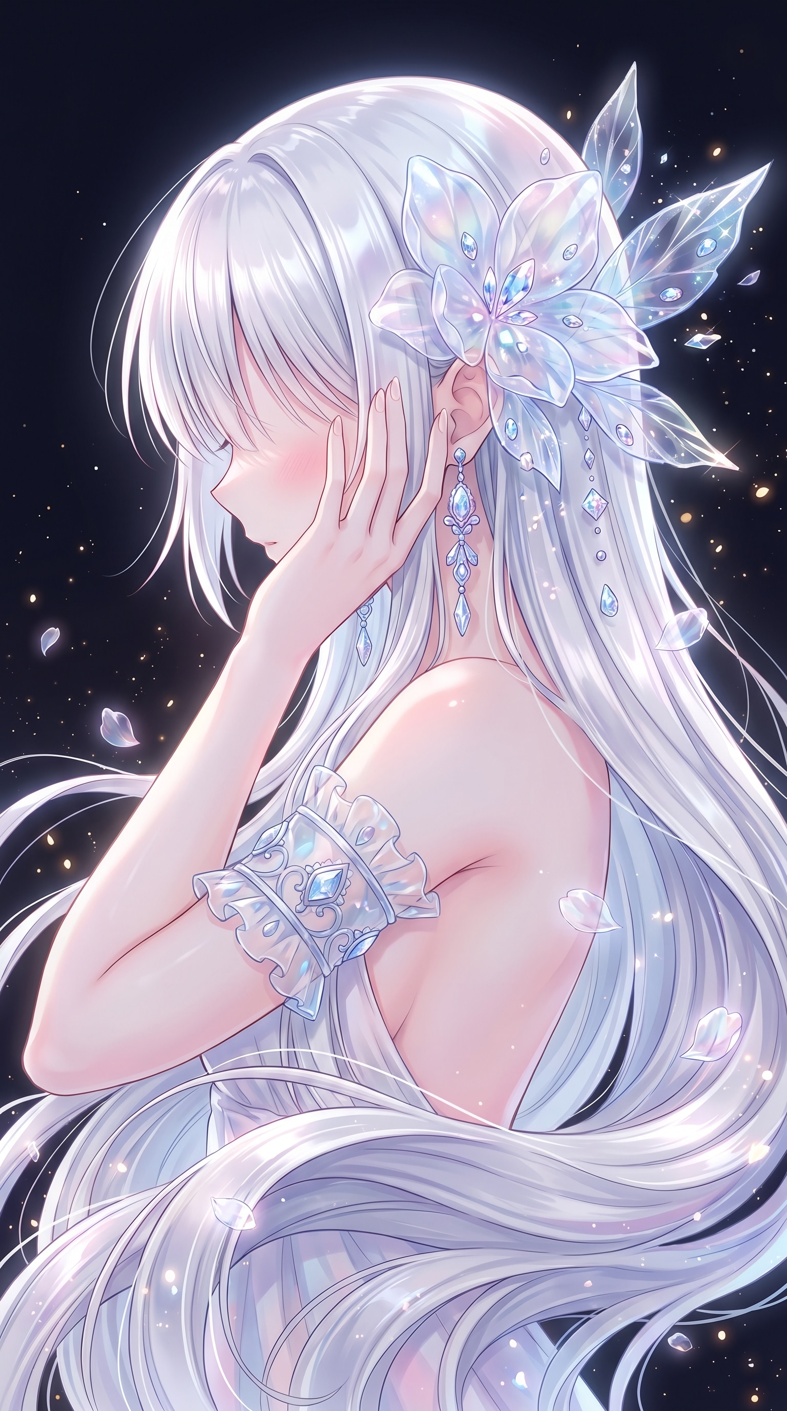 月雫晶花の囁き | の人気AIイラスト・グラビア