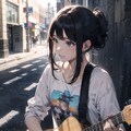 ストリートで練習する少女２ 5枚目