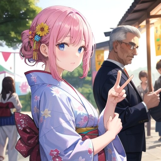 ピ～～ス！ | の人気AIイラスト・グラビア