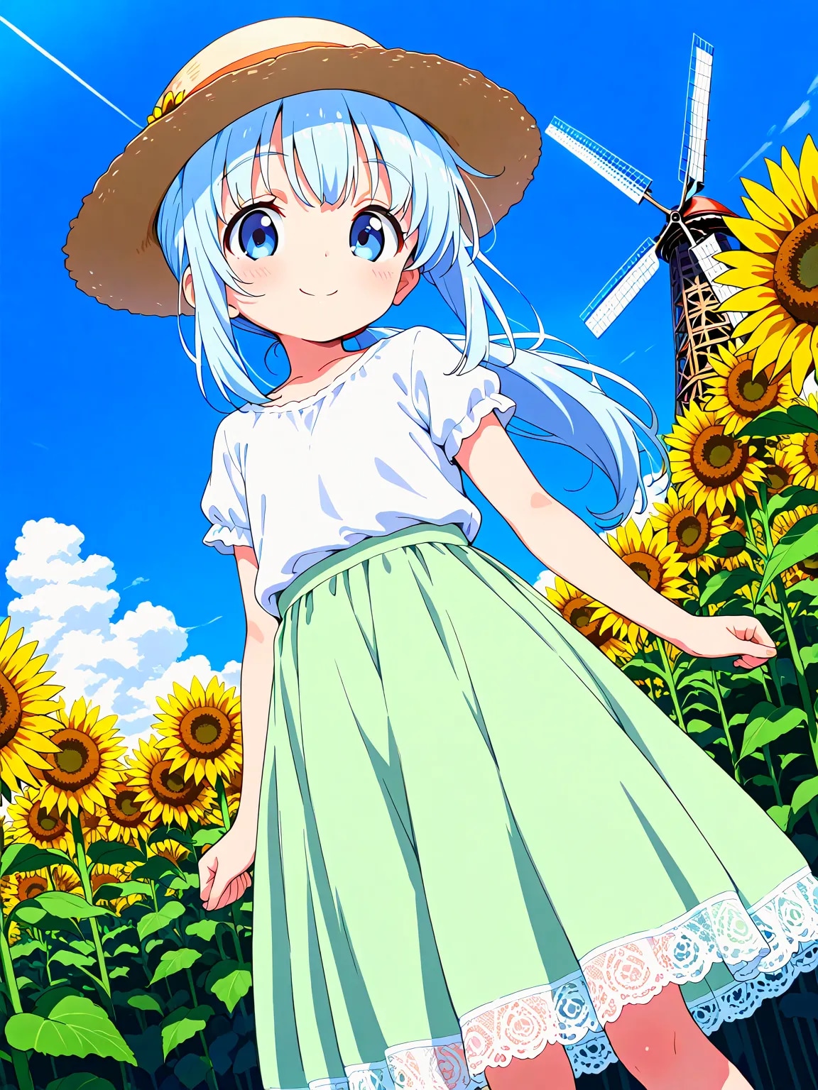 あおいちゃんとひまわり畑