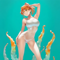 スケスケ水着とソックスと尻 6枚目