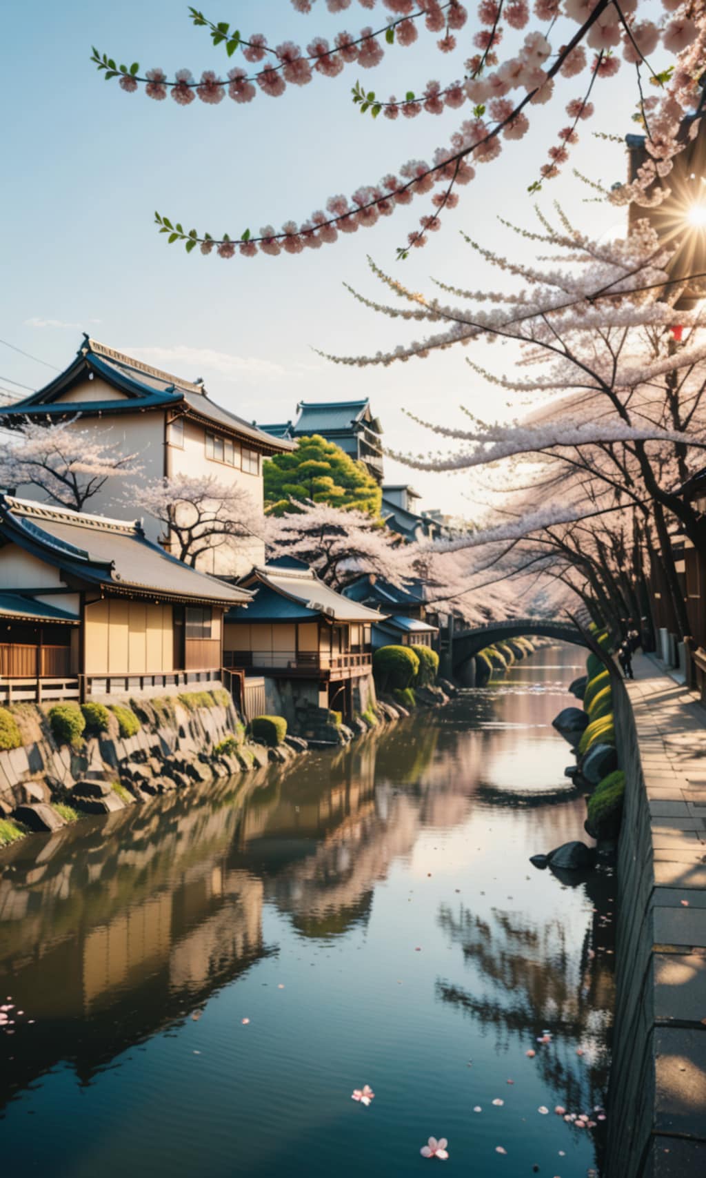 春の刻を映す水鏡