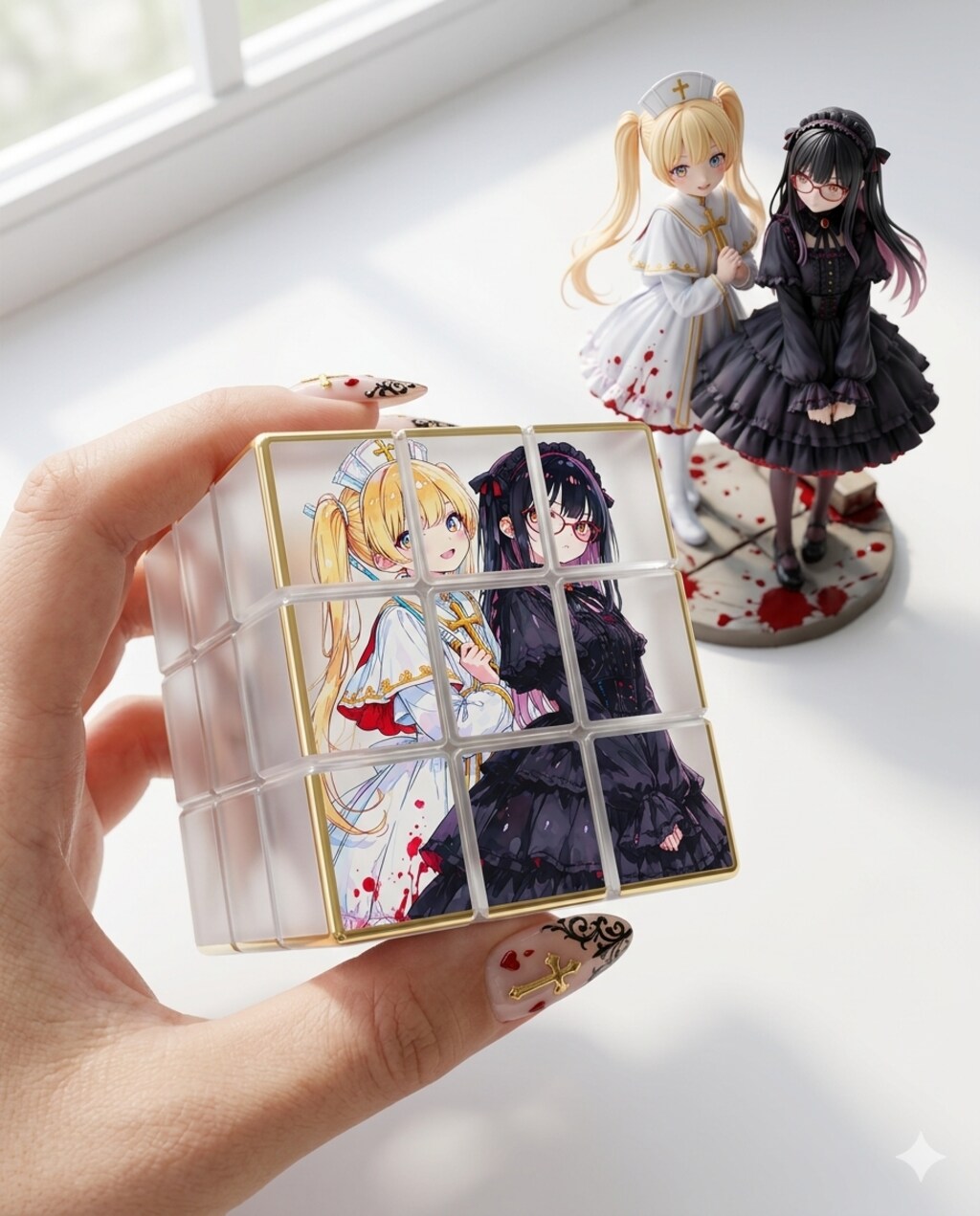 異世界制服少女達　吸血鬼の魔法少女　アクリルドールフィギュア