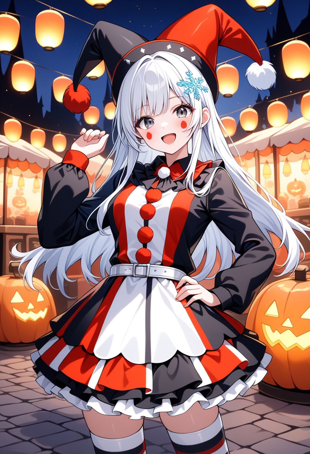 ホラークラウン風ピエロ