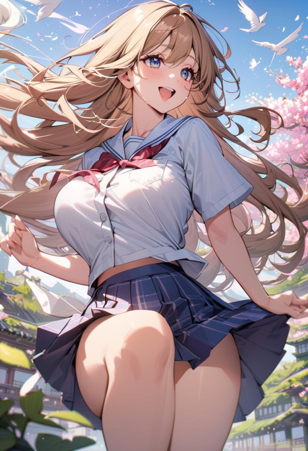 春風のイタズラ