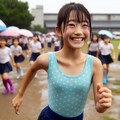 雨ではしゃぐ無邪気な年代 4枚目