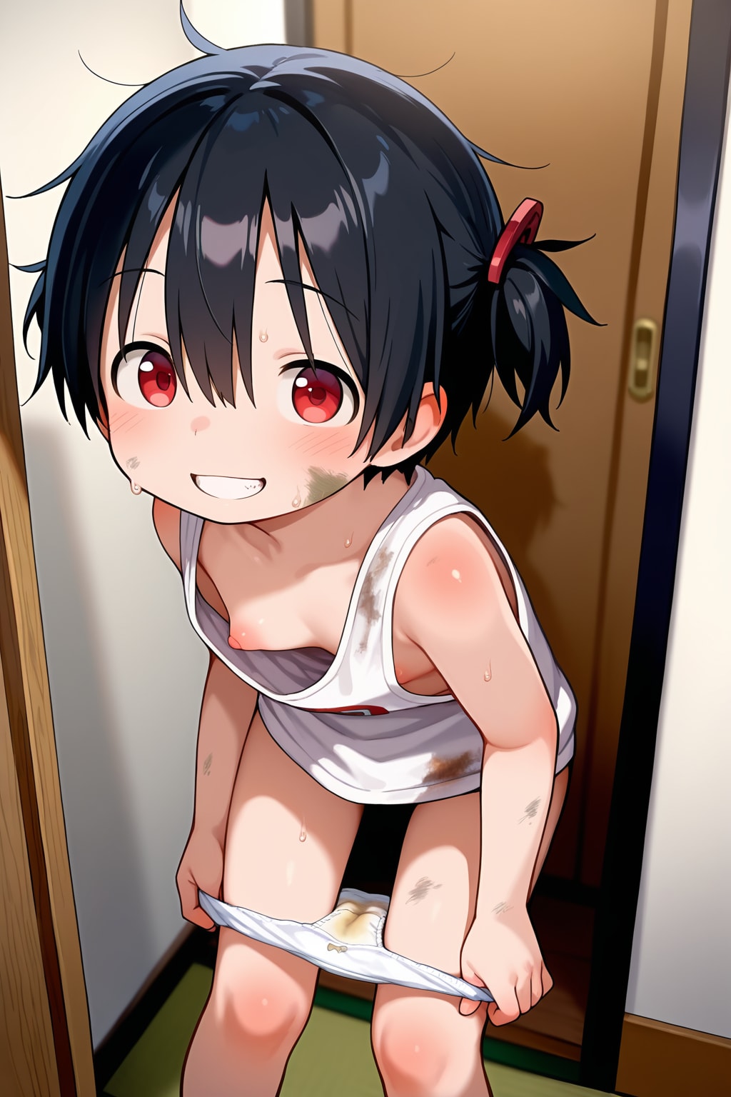 パンツを脱ぐメスガキ
