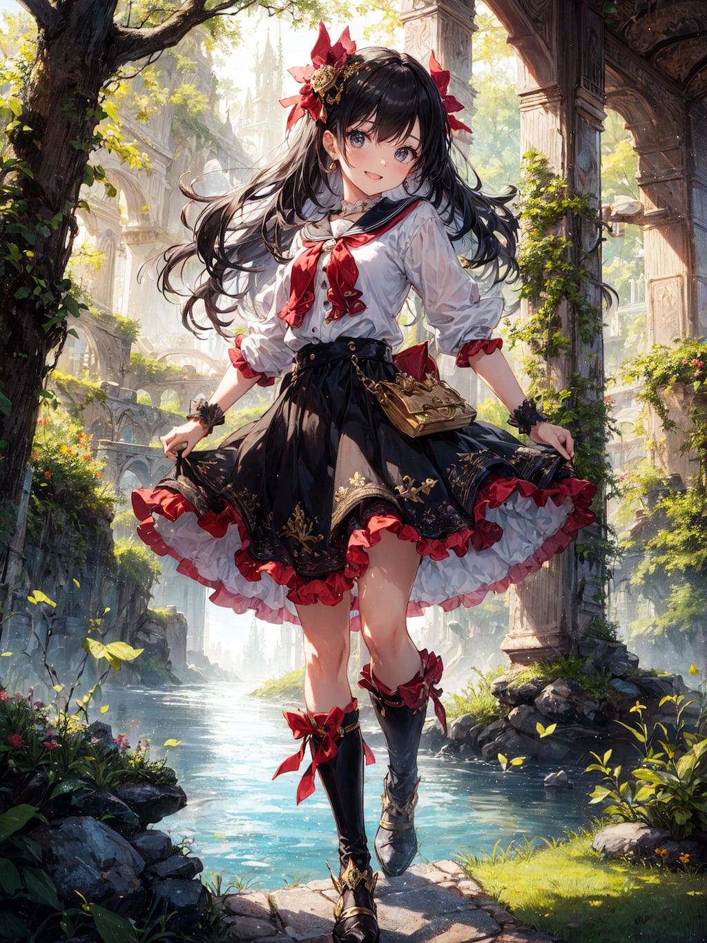 遺跡の中の春香